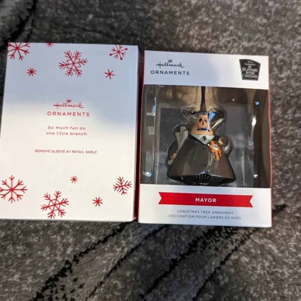 Disney Hallmark The Nightmare before Christmas Mayor ornament NEW